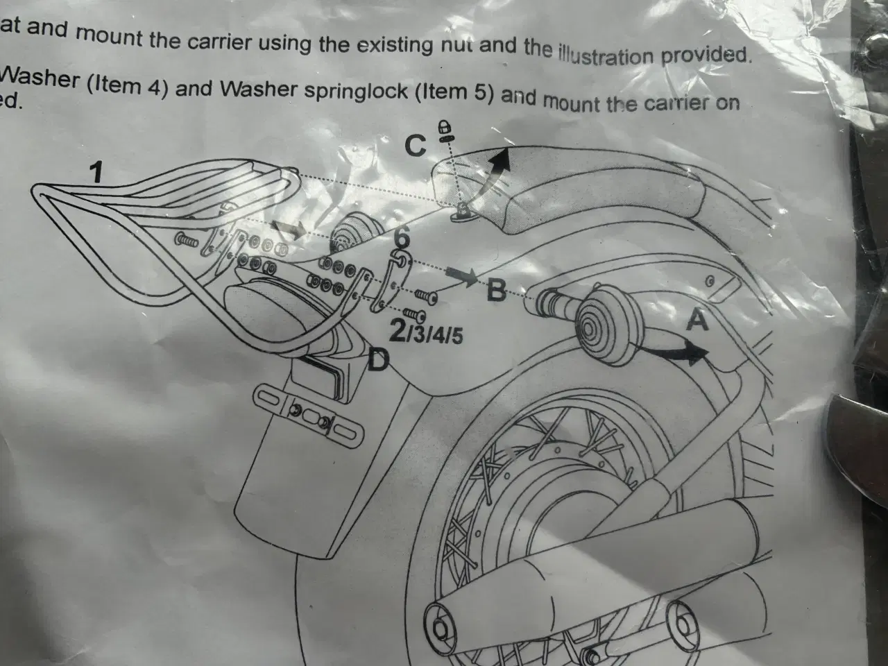 Billede 3 - Bagagebærer til Yamaha XVS 650 Drag Star