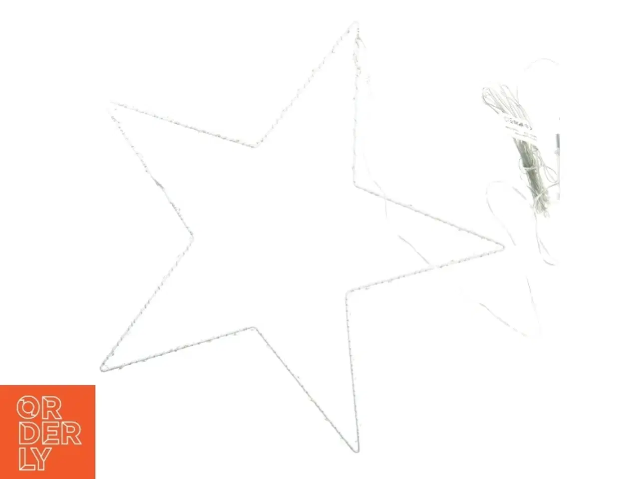 Billede 2 - Stjerne med lyskæde (str. 50 cm)