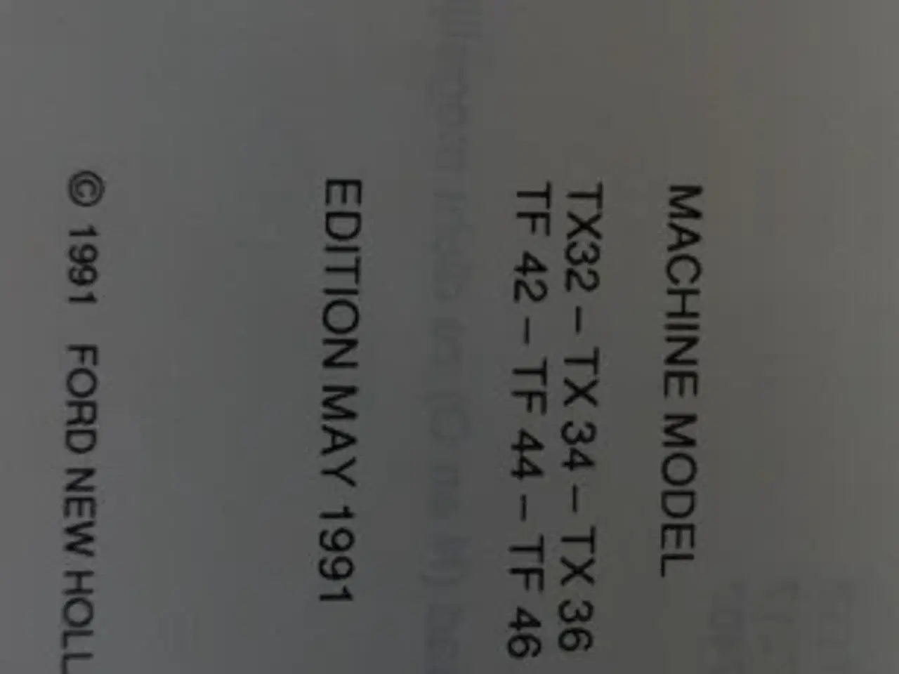 Billede 3 - New Holland TX36 Regolering 9560093