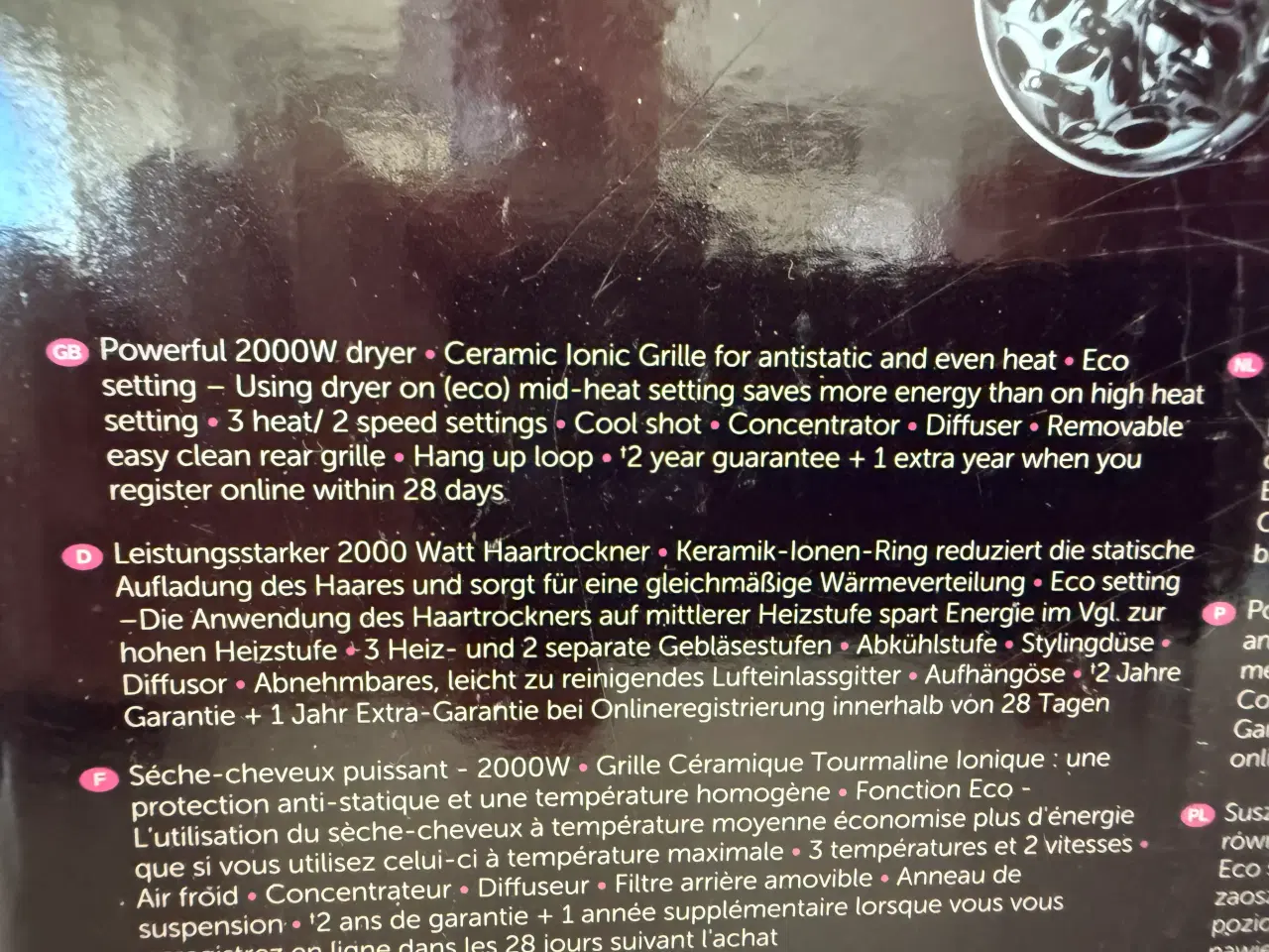 Billede 7 - Helt ny Remington Power Volume 2000 hårtørrer
