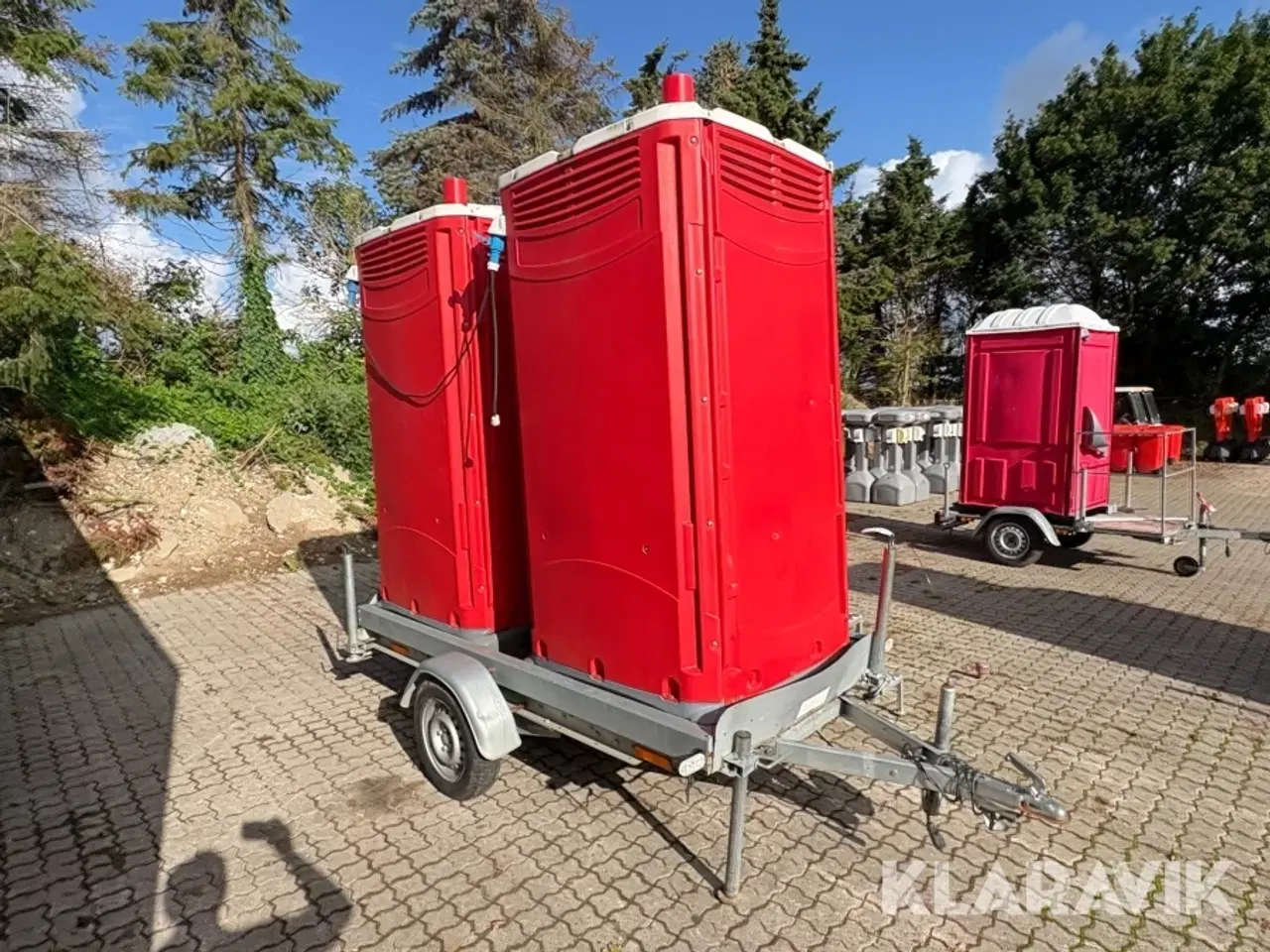 Billede 3 - Dobbelt toilet trailer Stema F 7515
