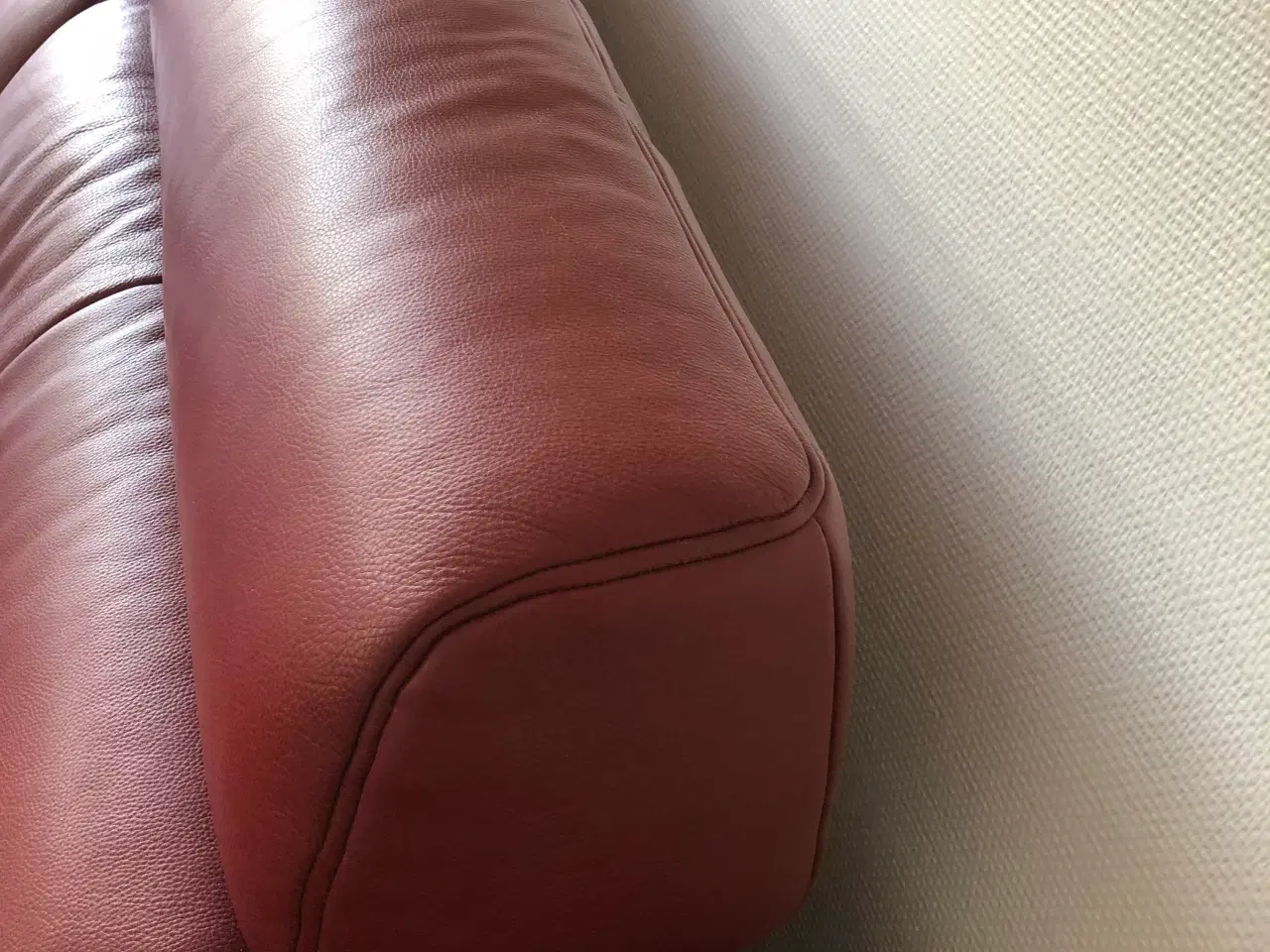 Billede 6 - Natuzzi lædersofa med el-recliener næsten ny.