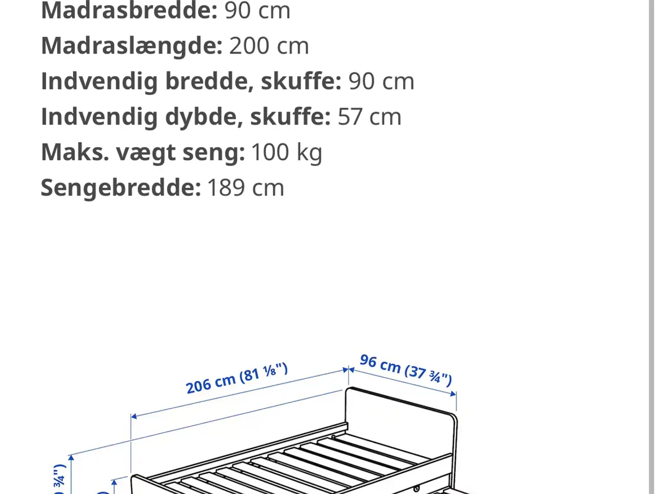 Billede 5 - Sengeramme med underseng