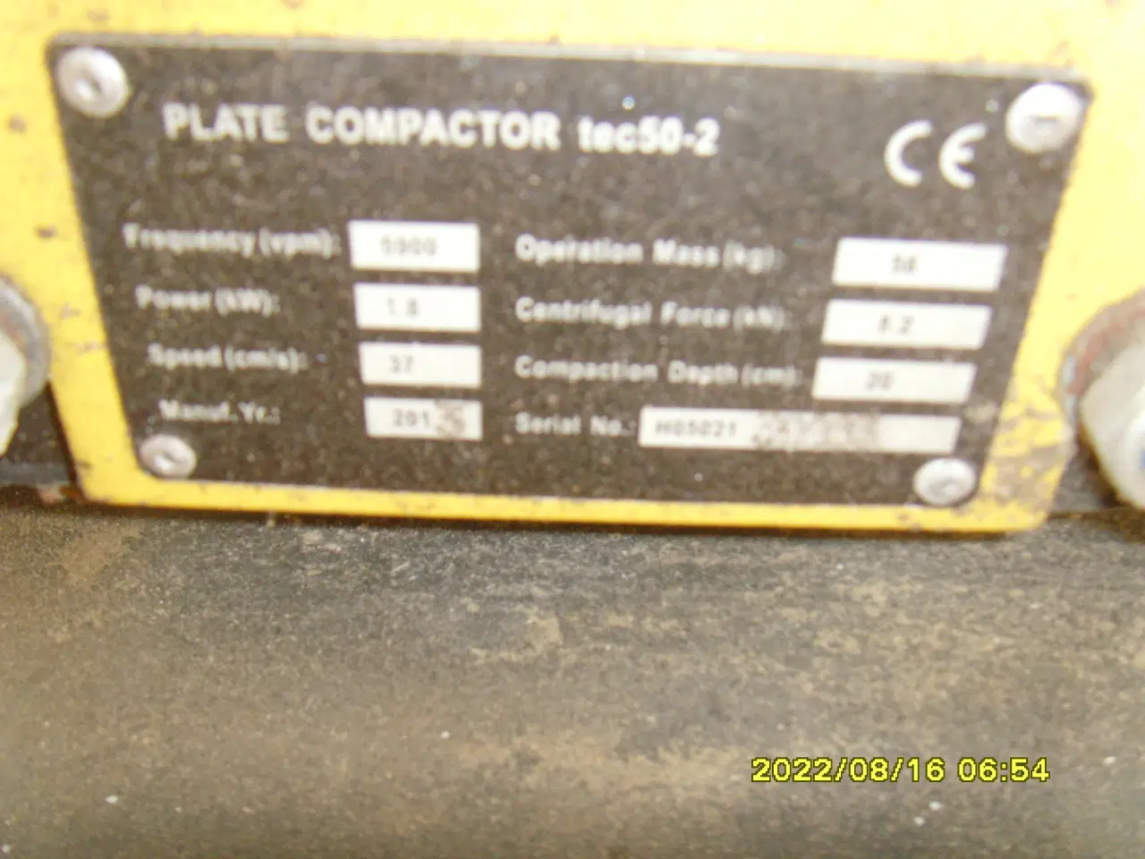 Billede 1 - Pladevibrator, lille model