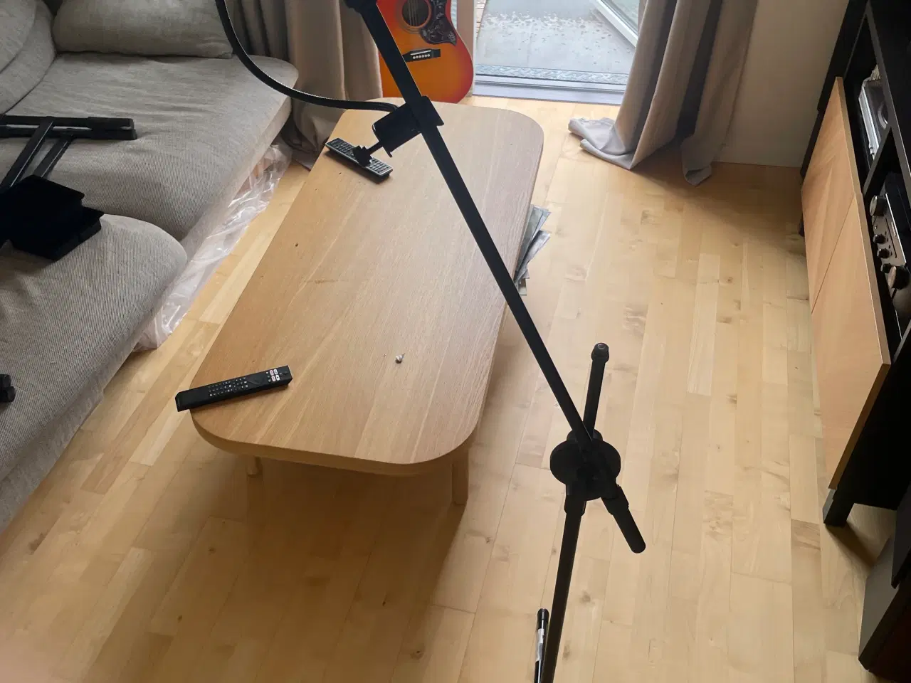 Billede 2 - Mikrofon stativ med popfilter