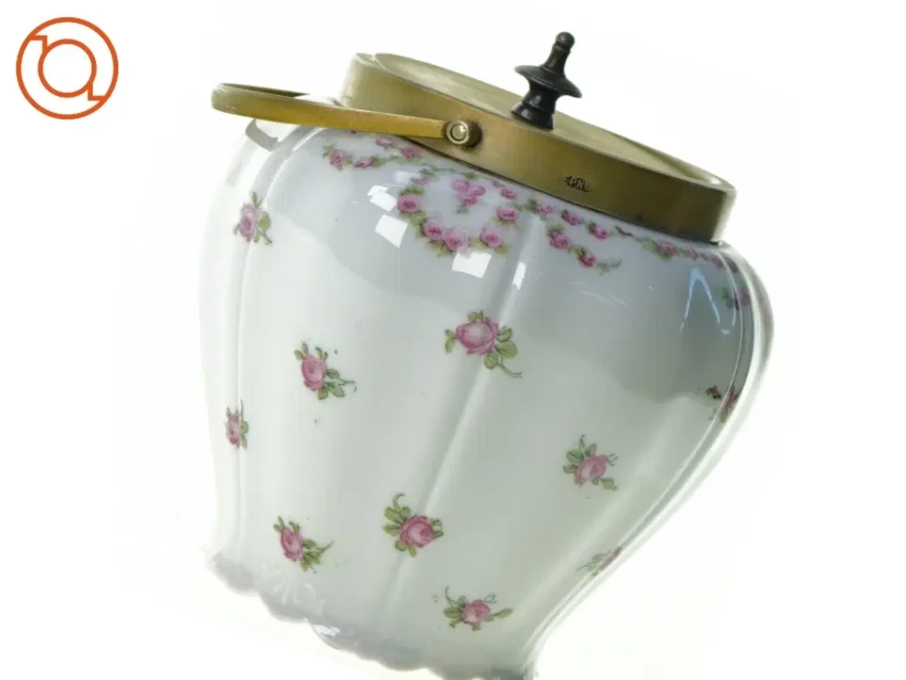 Billede 6 - Kiksspand i porcelæn med låg fra Epns.
