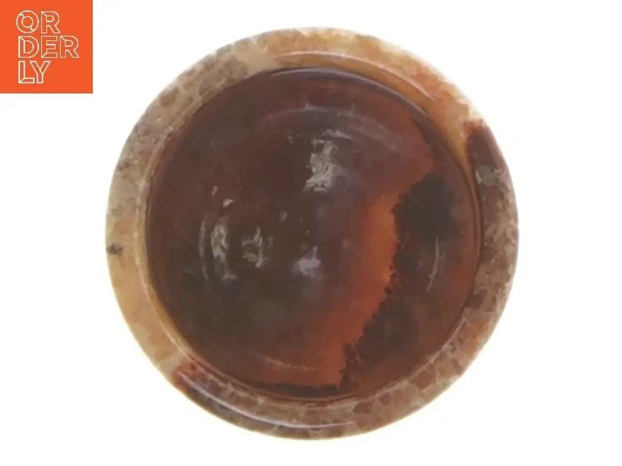 Billede 3 - Rødlig Onyks marmor krukke med låg (str. 7 cm)