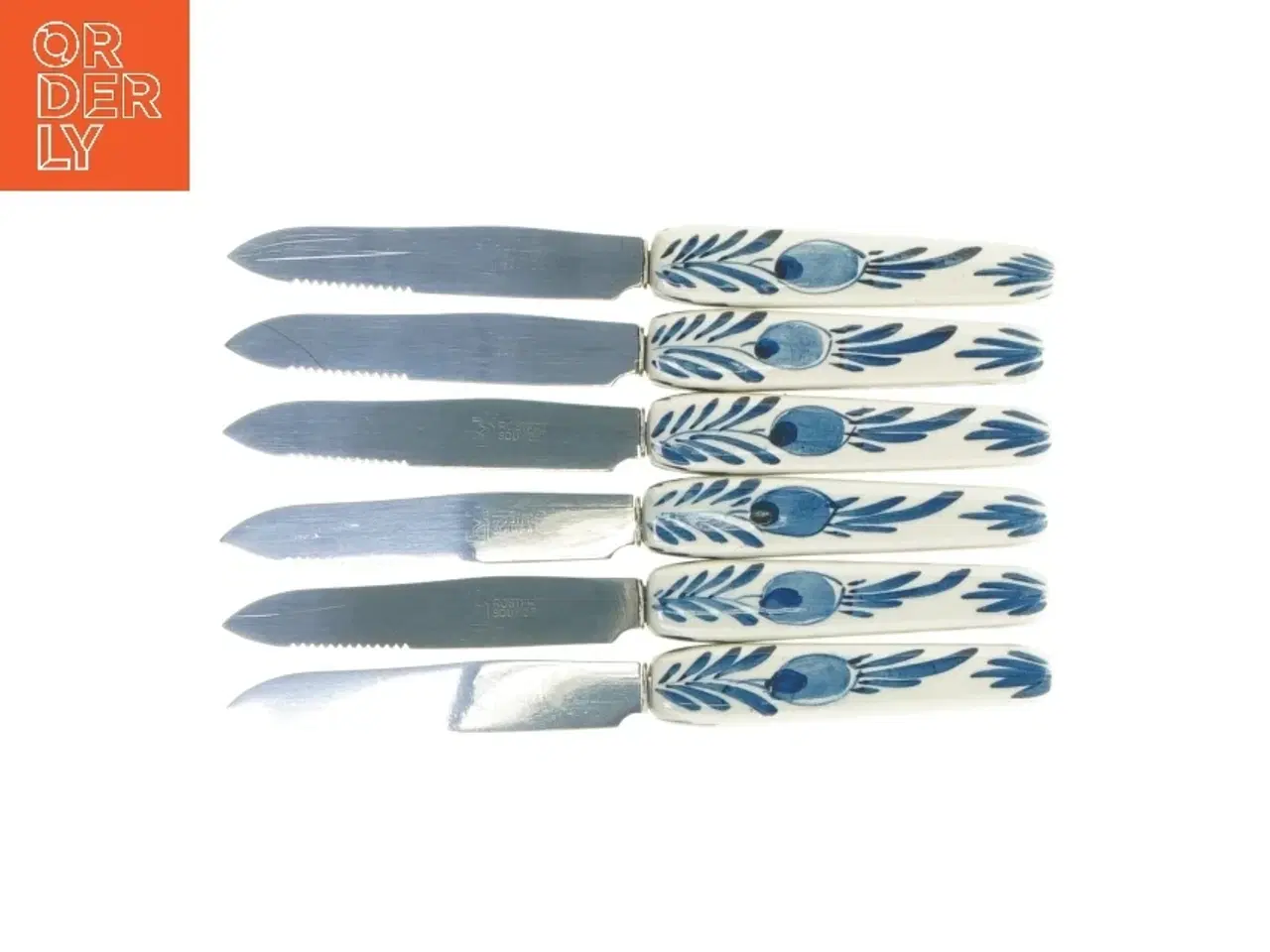 Billede 3 - Dekorerede smørrebrødsknive (str. 15,5 cm)