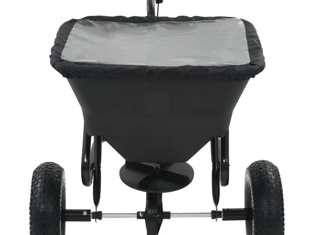 Billede 2 - Saltspreder strøtrækvogn PVC og stål 125 x 74 x 79 cm 45 l