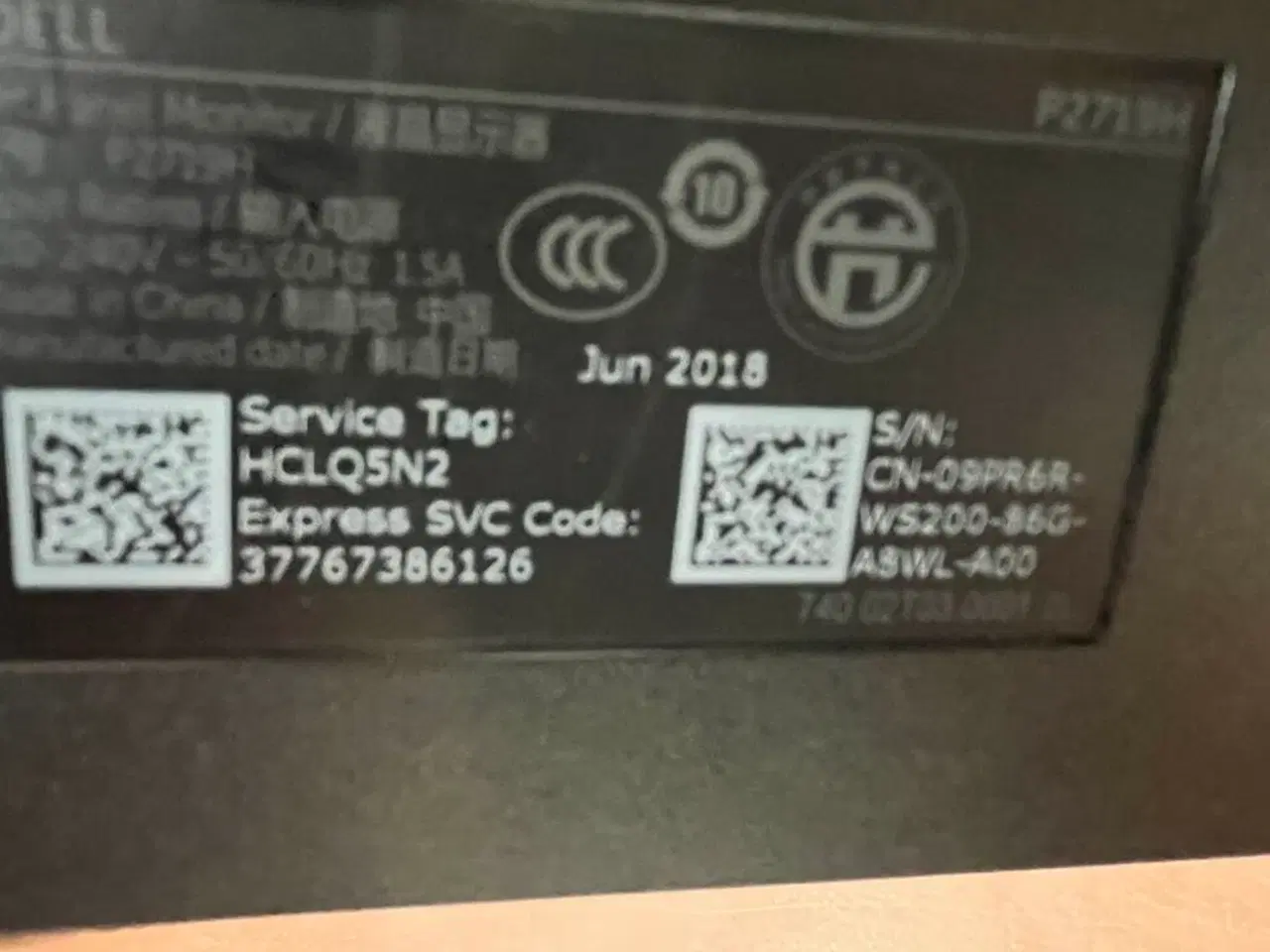 Billede 9 - 2 stk. PC Skærm 27" DELL, 24" HP  + 1 tastatur