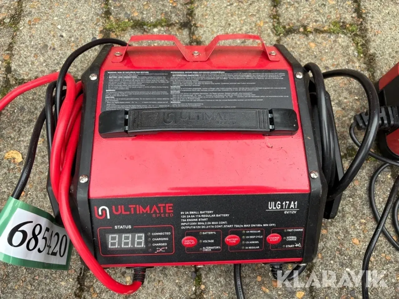 Billede 9 - Bilbatteriopladere 3 styk + startkabler