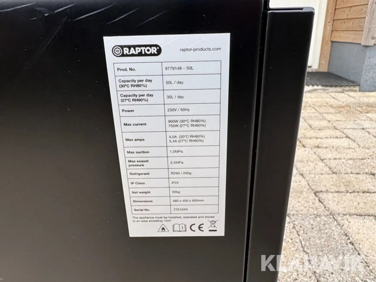 Billede 5 - Affugtere Raptor 2 styks