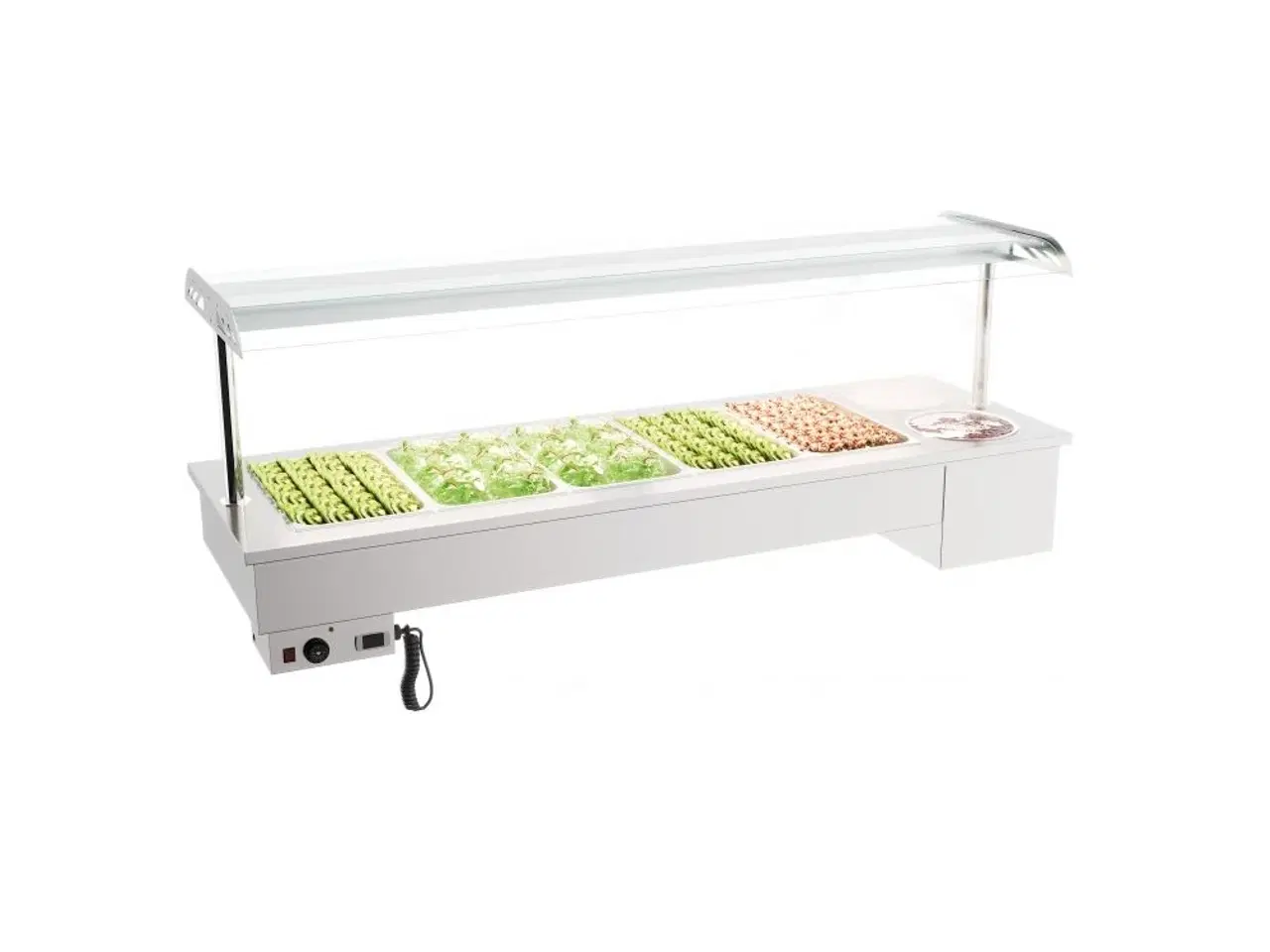 Billede 1 - Bain marie enhed med skåle – 5X 1/1 GN