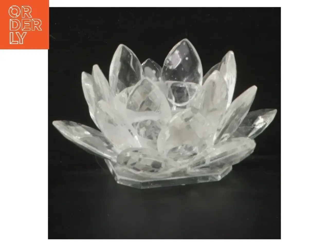 Billede 1 - Krystal blomsterlysestage (str. 12 cm)