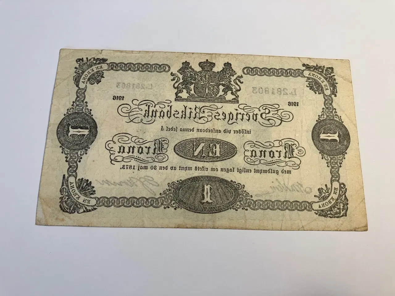 Billede 2 - 1 Krona Sweden 1916