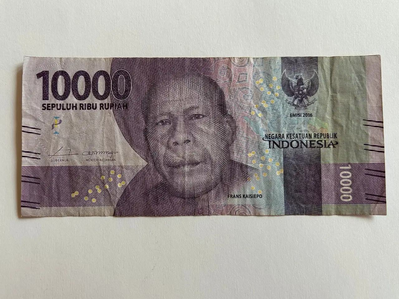 Billede 1 - 10000 Rupiah Indonesia 2016