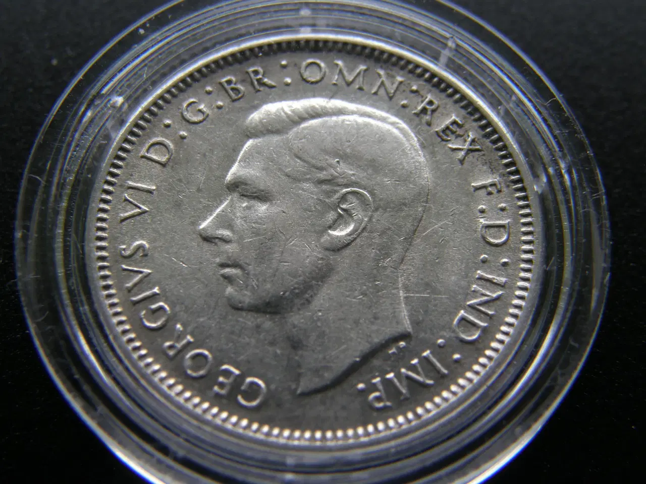 Billede 2 - Australien  1 Shilling sølv 1944 S  KM#39.