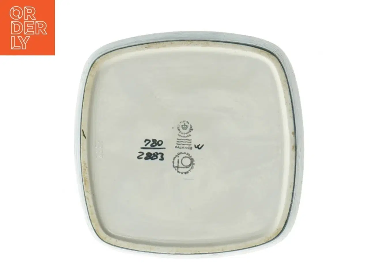 Billede 3 - Firkantet dekorativ tallerken fra Royal Copenhagen (str. 17x17 cm)