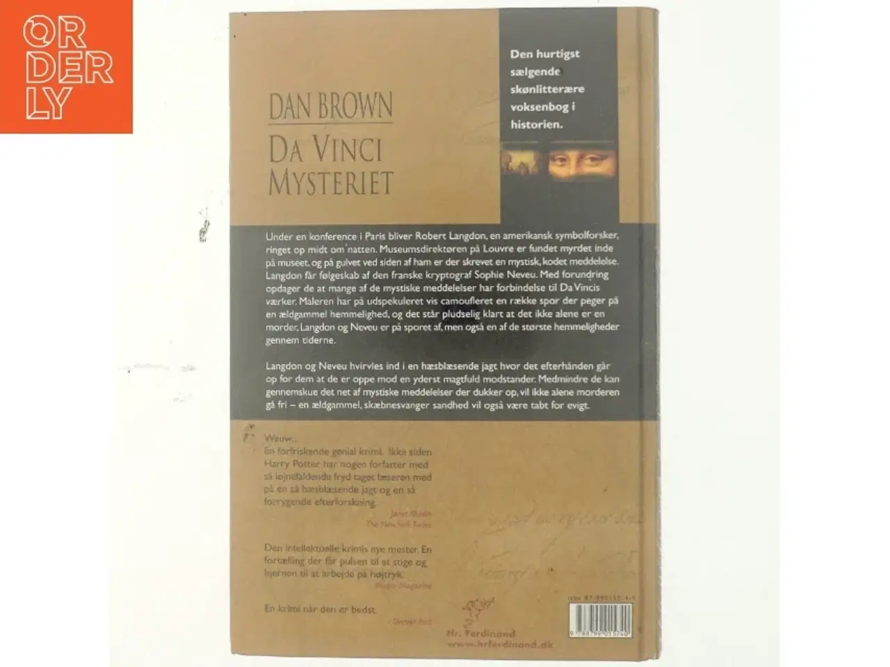Billede 3 - Da Vinci Mysteriet af Dan Brown (Bog)