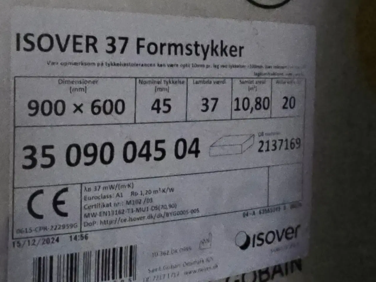 Billede 2 - ISOVER Formstykker Isolering. 