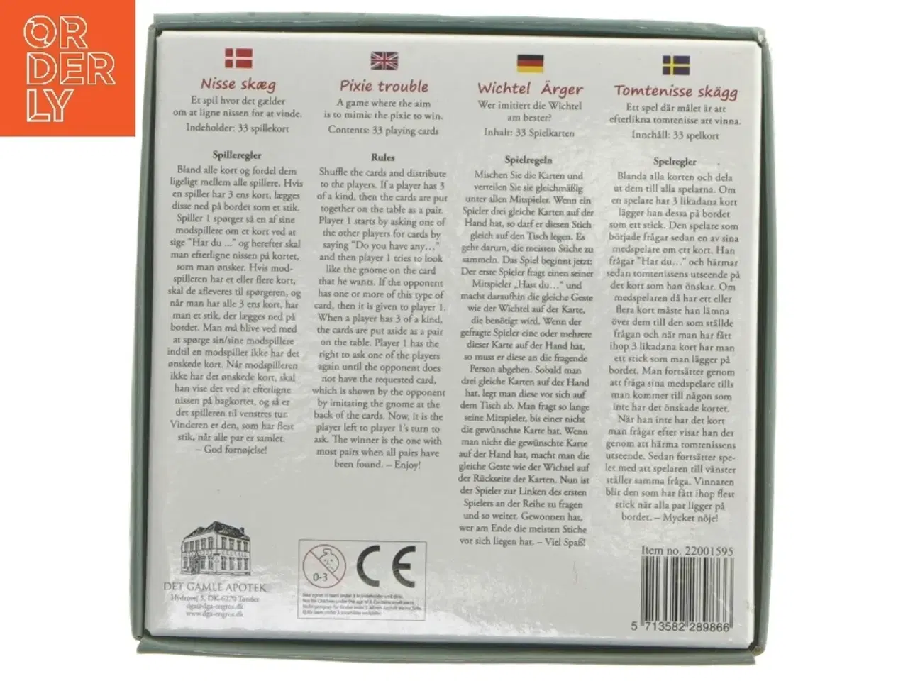 Billede 4 - Nisse Skæg kortspil fra Det Gamle Apotek (str. 15x15 cm)