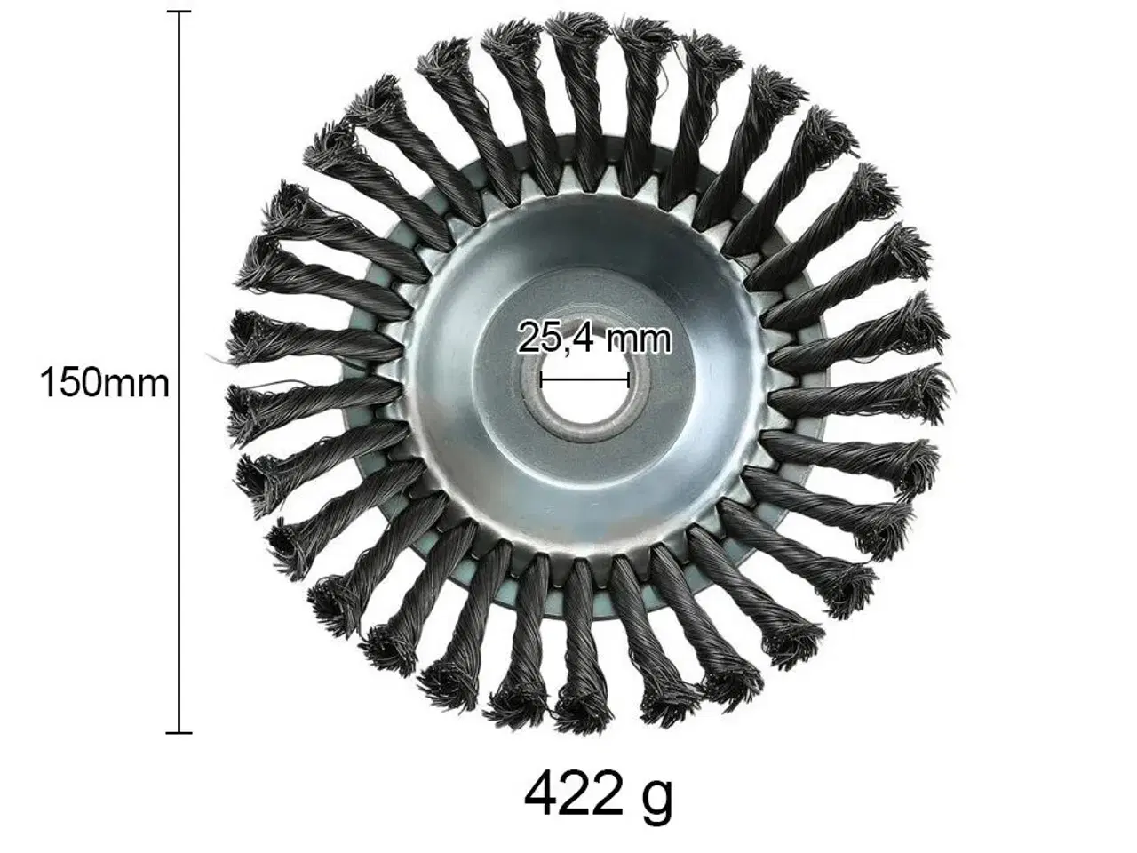 Billede 4 - Stålbørste til græstrimmer / buskrydder - 150 mm