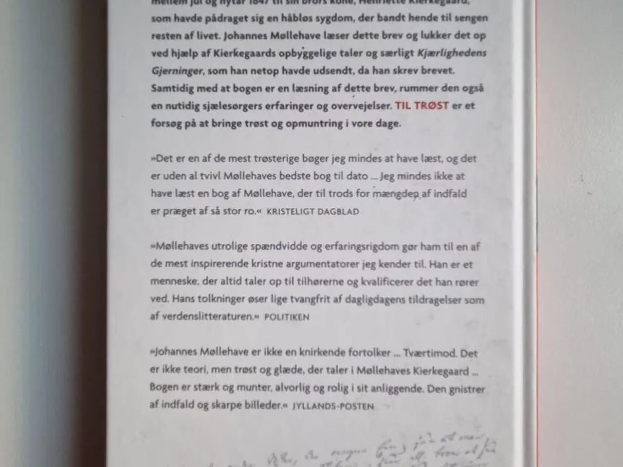 Billede 1 - Johannes Møllehave: Til trøst.