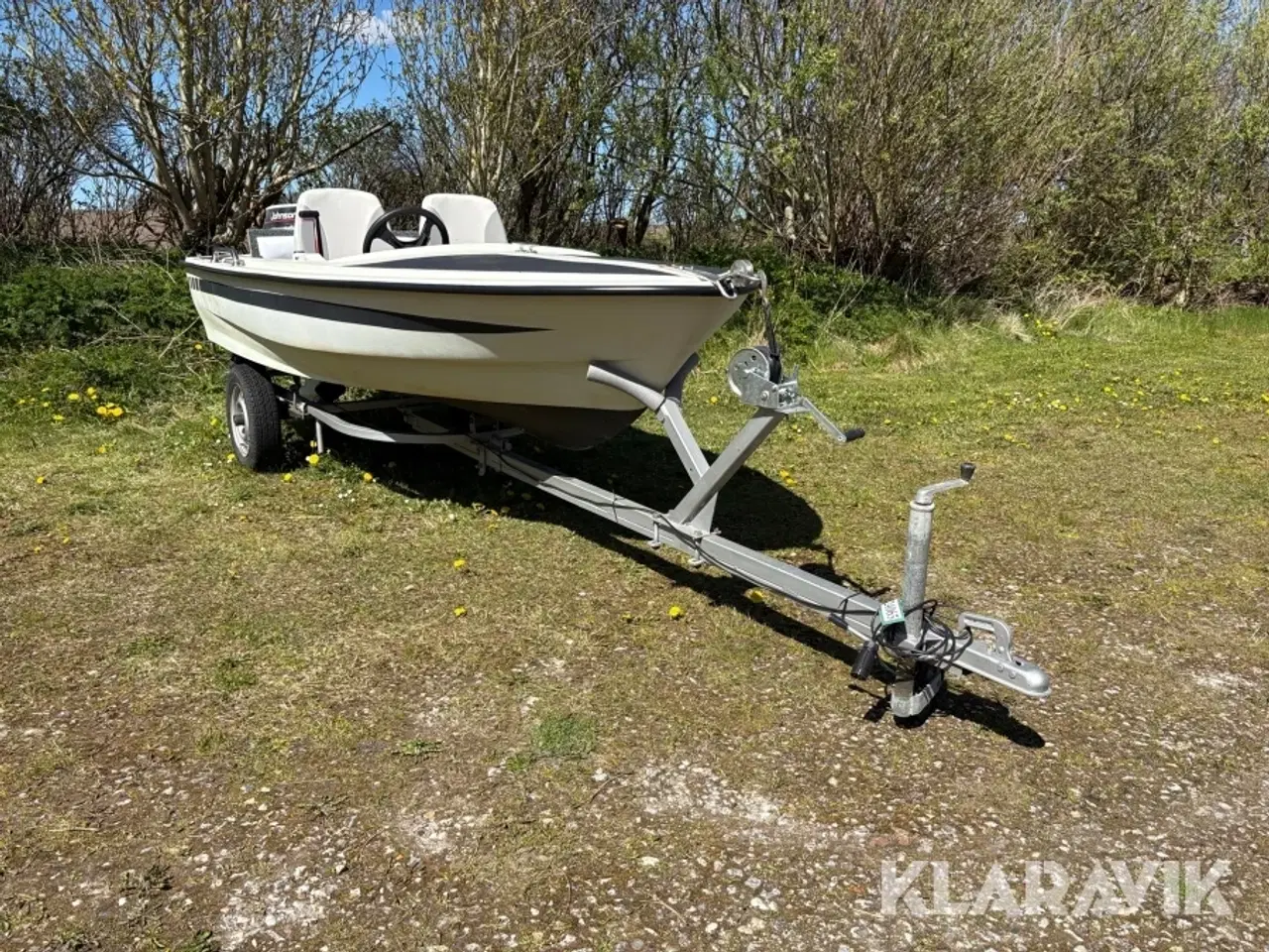 Billede 10 - Båd med ophalningstrailer med bladfjedre