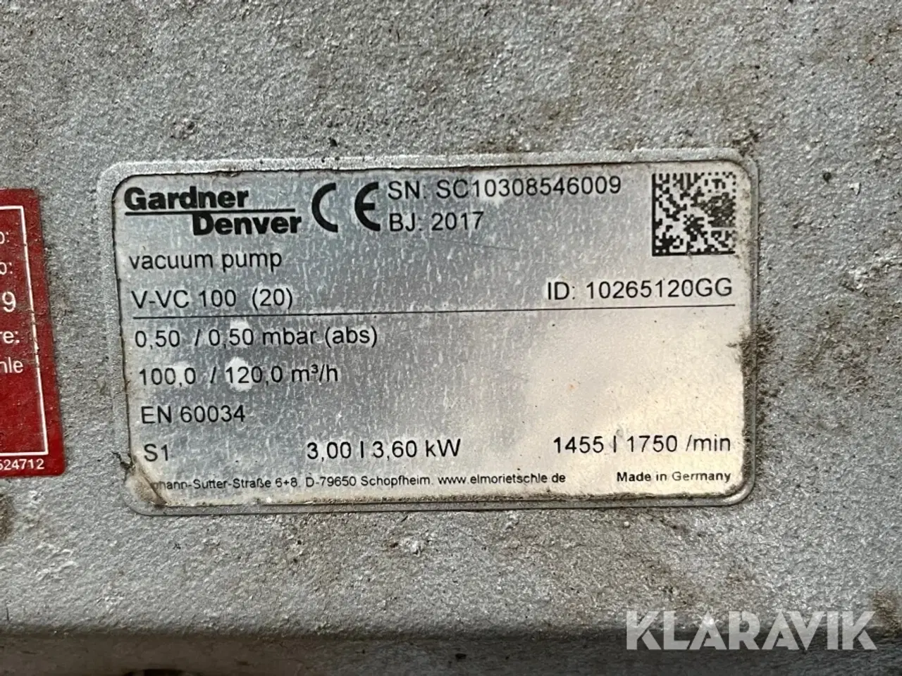 Billede 12 - Vakumpumpe 2 styk GARDNER DENVAR V-VC100 (20)