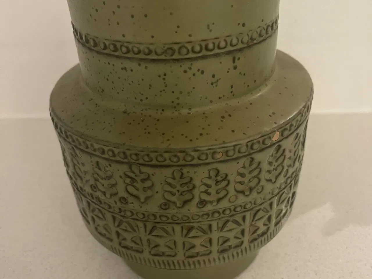 Billede 1 - Grøn retro keramik vase