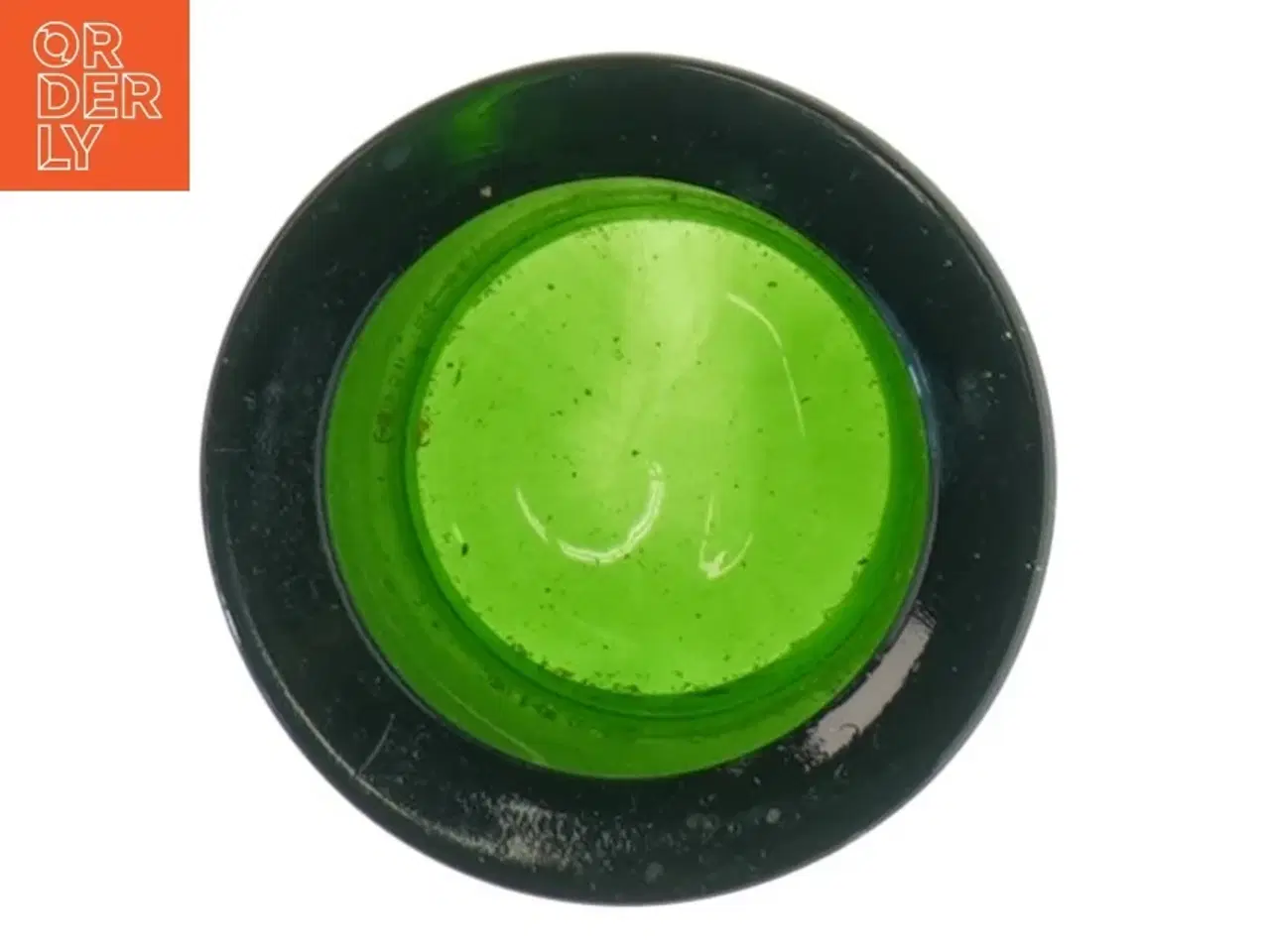 Billede 4 - Grøn glas lysestage fra Marimekko (str. 6,5x6 cm)