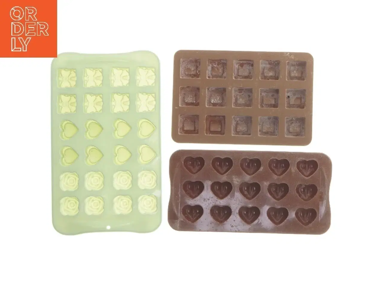 Billede 1 - Silikone chokoladeforme (str. 23x14&20x10,5 cm)