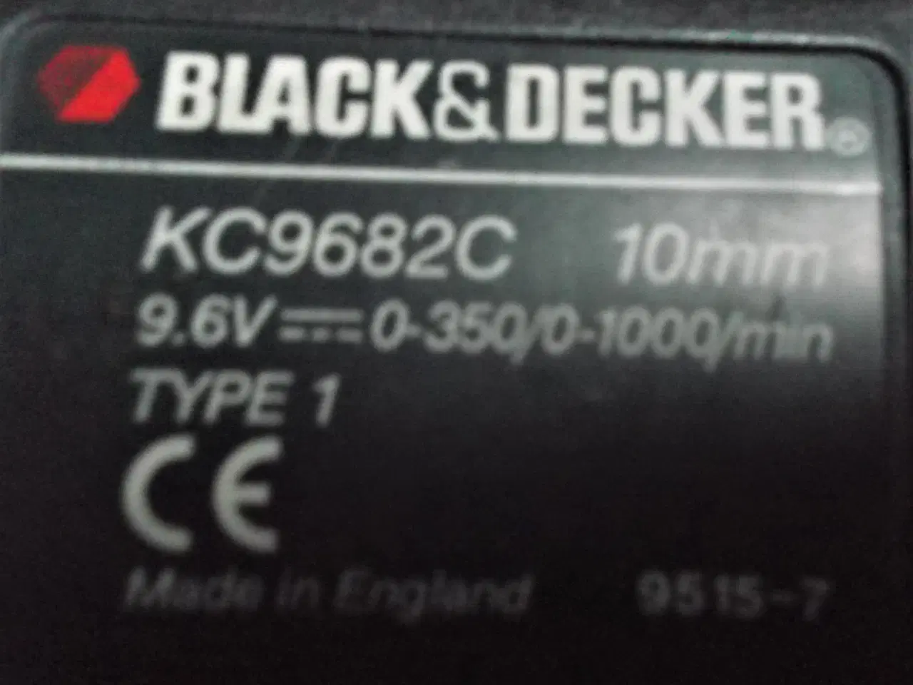 Billede 5 - Black & Decker KC9682C slagbore- og skruemaskine