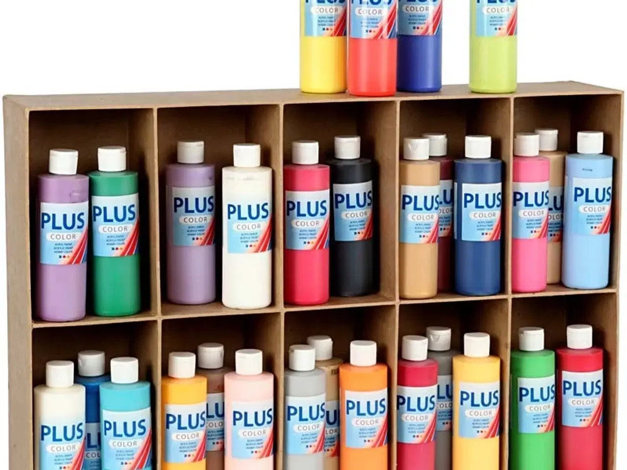 Billede 1 - Plus Color Hobbymaling, ass. farver, 30x250ml/ 1 pk.