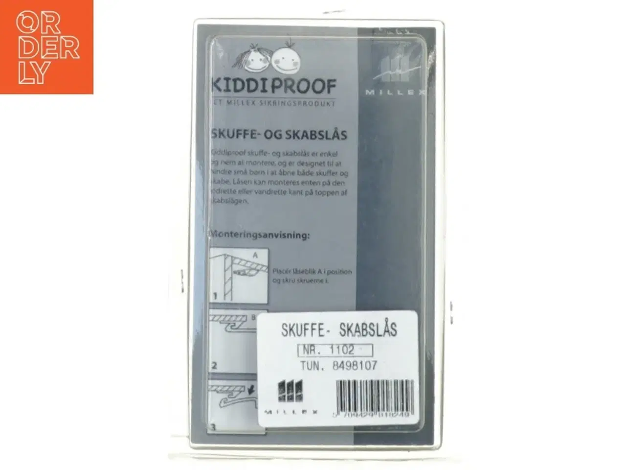 Billede 2 - Skuffe- & skabslås fra Millex (str. 16 x 9 cm)