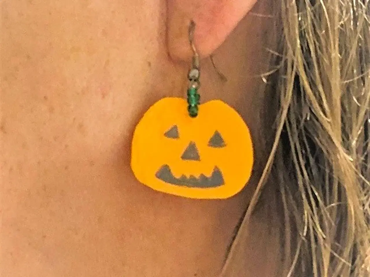 Billede 4 - Øreringe med Græskar - Halloween - Efterår