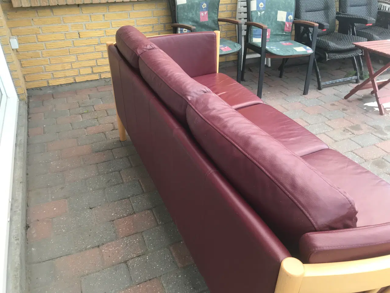 Billede 3 - Lædersofa 