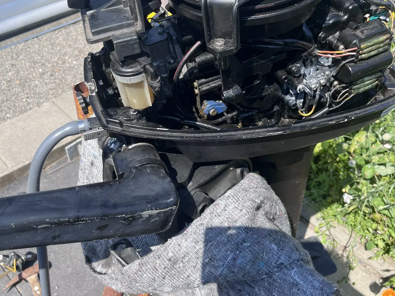 Billede 5 - Mercury 9.9 HK påhængsmotor til båd. Motoren er so