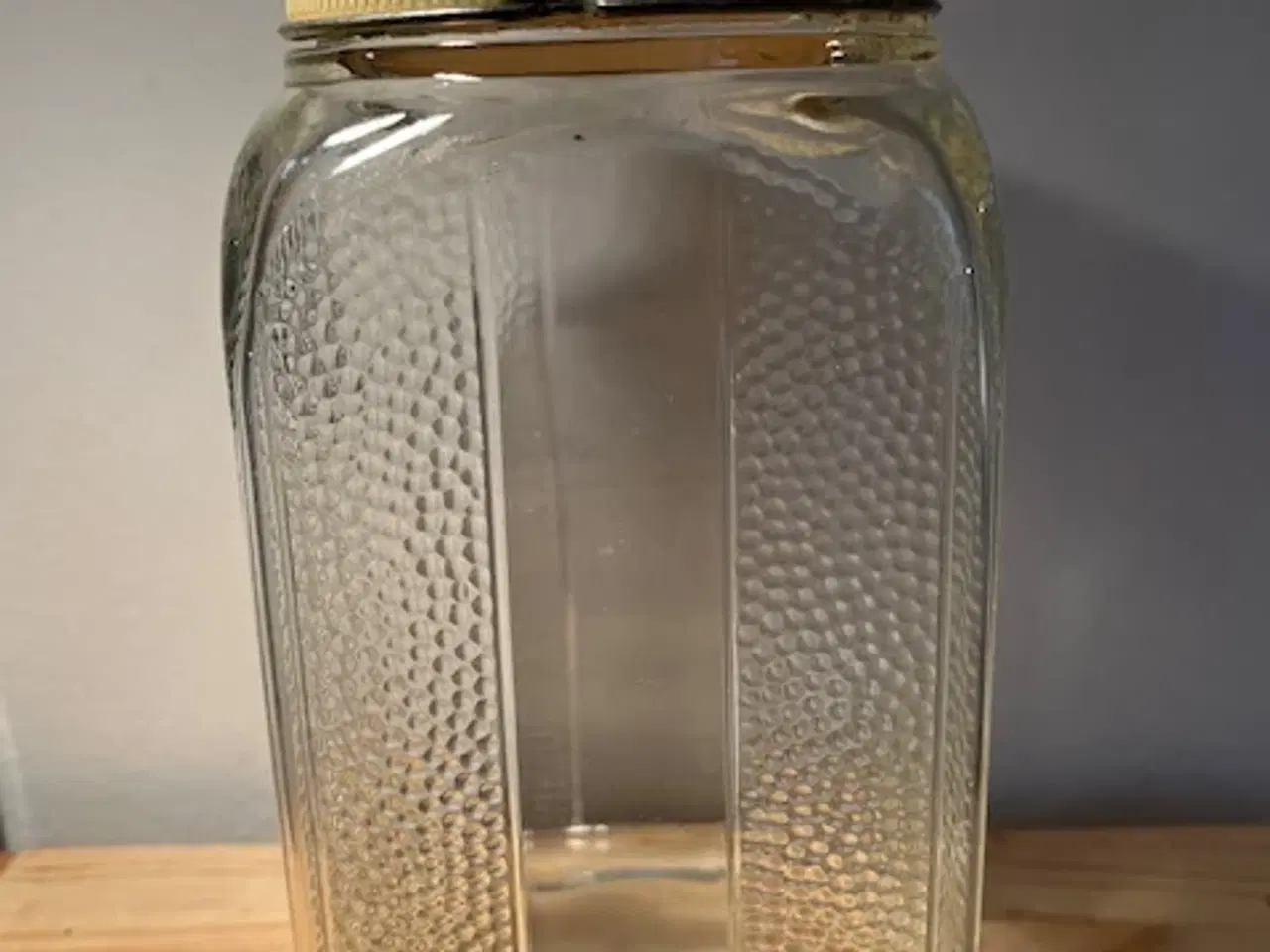 Billede 1 - Vintage forrådsglas med nopret struktur
