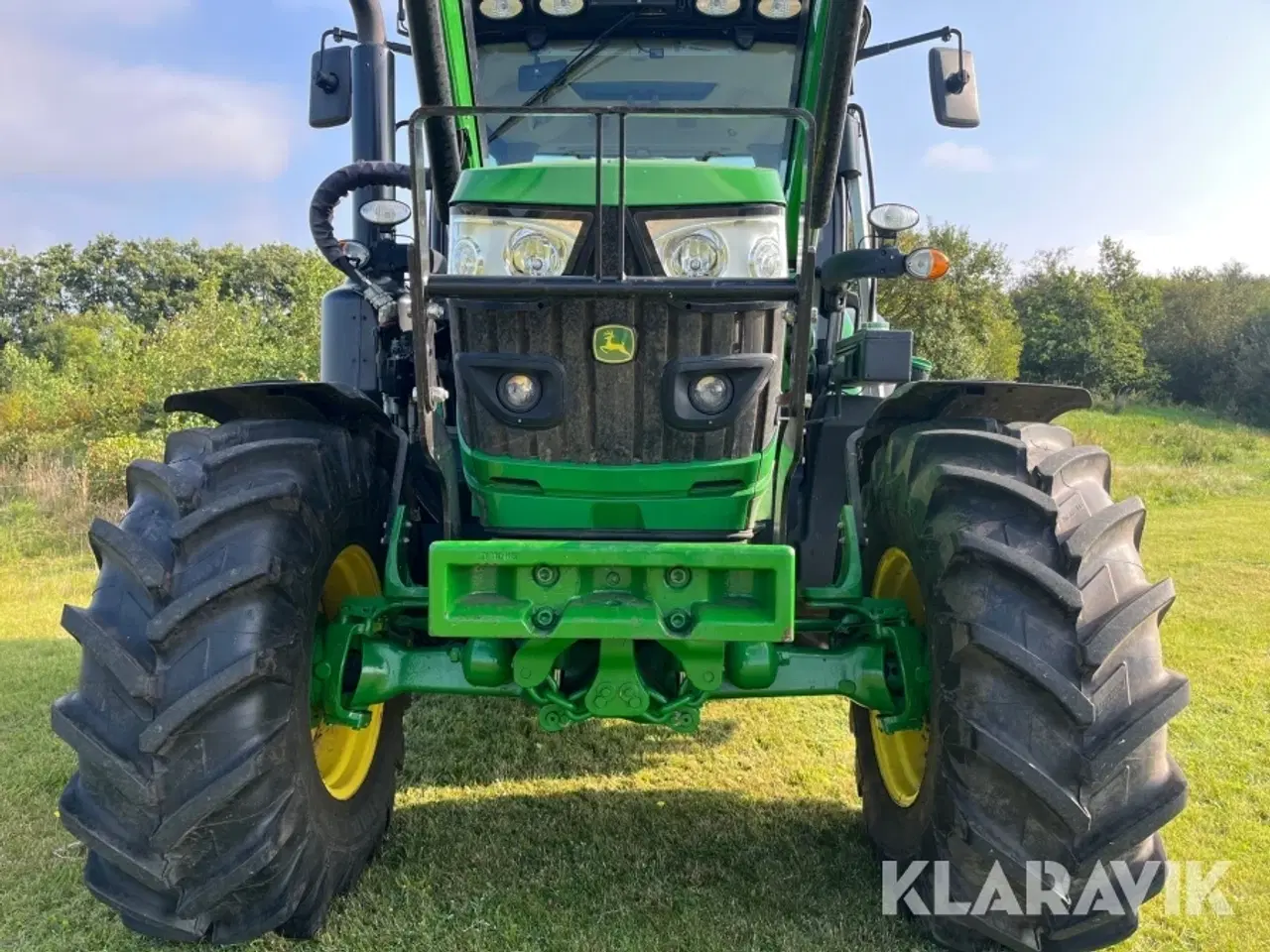 Billede 7 - Traktor John Deere 6120 R med frontlæsser