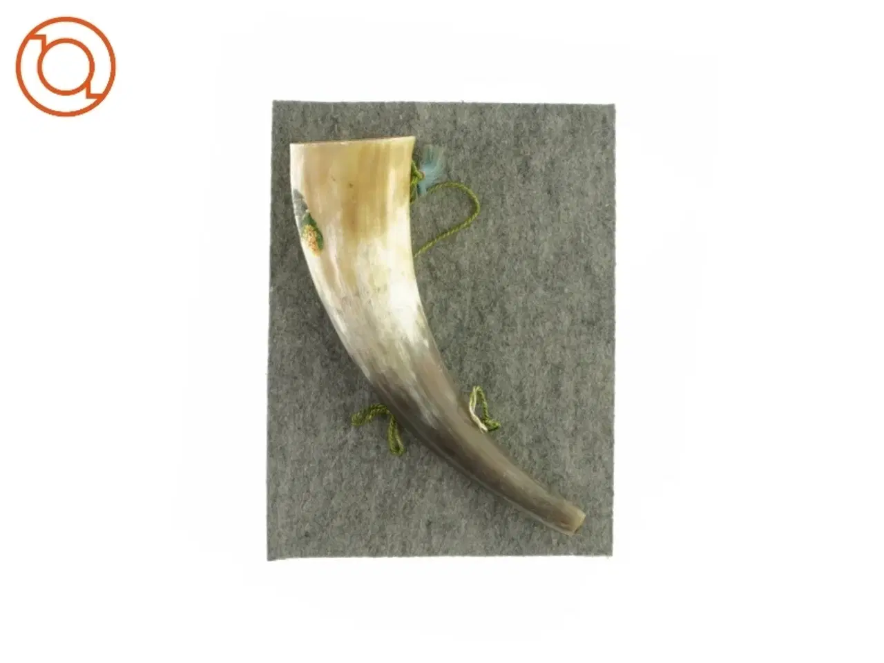 Billede 2 - Dekorationshorm med snor (str. L: 24 cm)