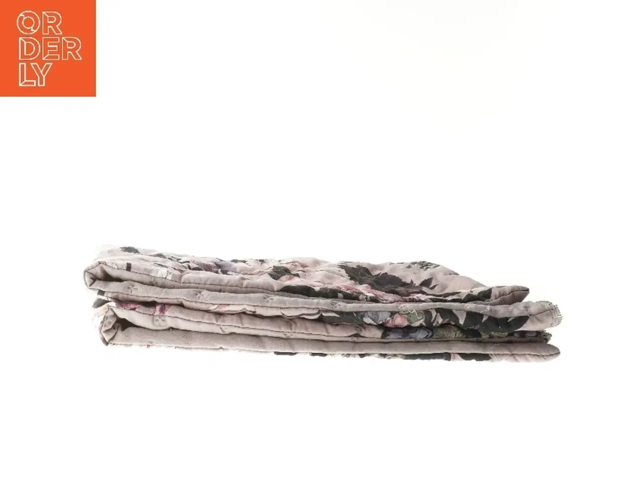 Billede 2 - Blomstret quilte pudebetræk til stor gulvpude eller sengegavlspude (str. 90x60 cm)