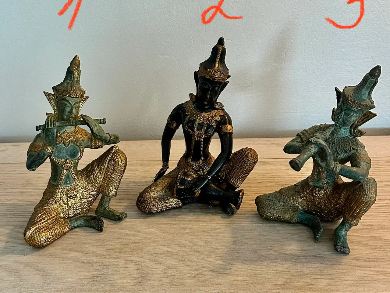 Billede 1 - Antikke Buddha figurer af bronze