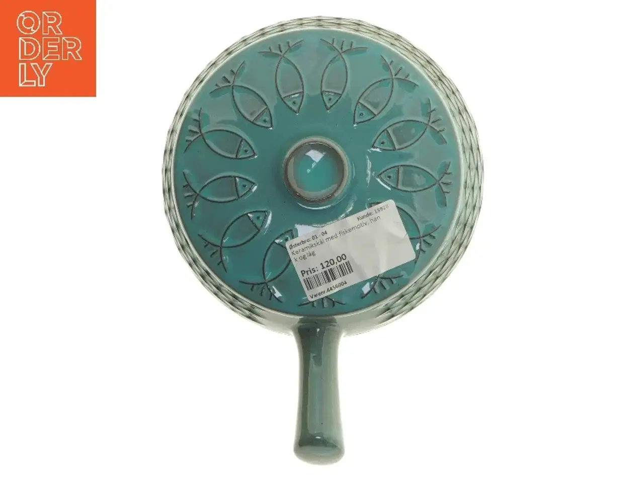 Billede 4 - Keramisk skål med låg og håndtag (str. Ø 16 cm)