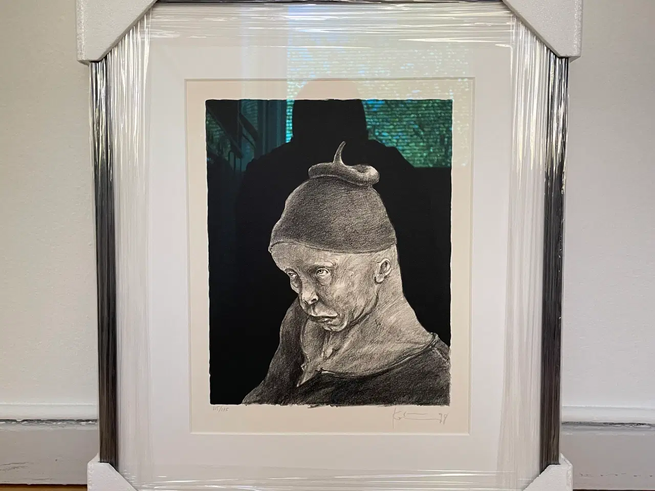 Billede 1 - Michael Kvium Shithead litografi signeret 1998