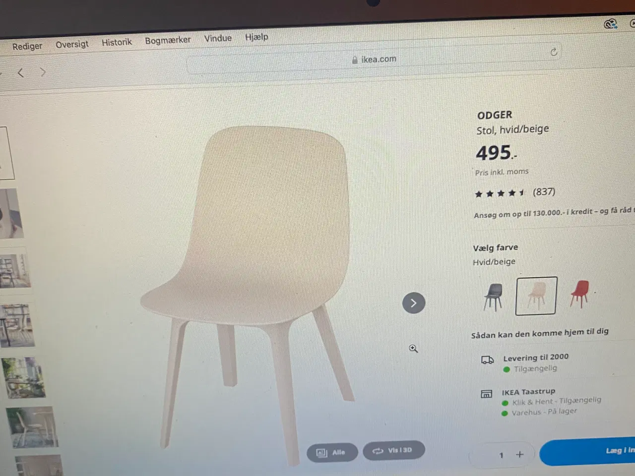 Billede 2 - Spisebordsstole Ikea Odger