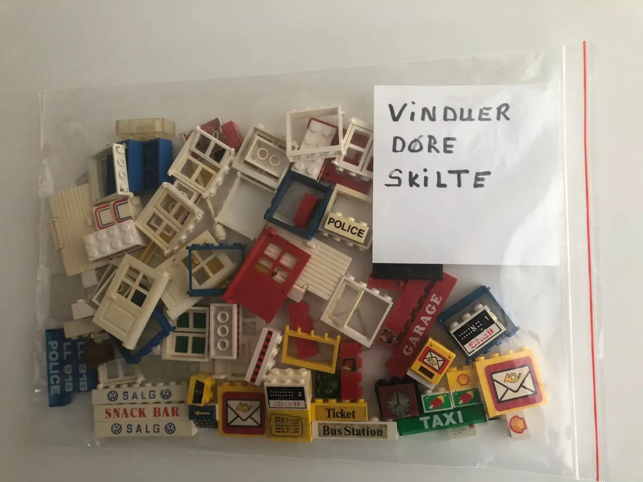 Billede 6 - LEGO byggeklodser plader døre vinduer tilbehør