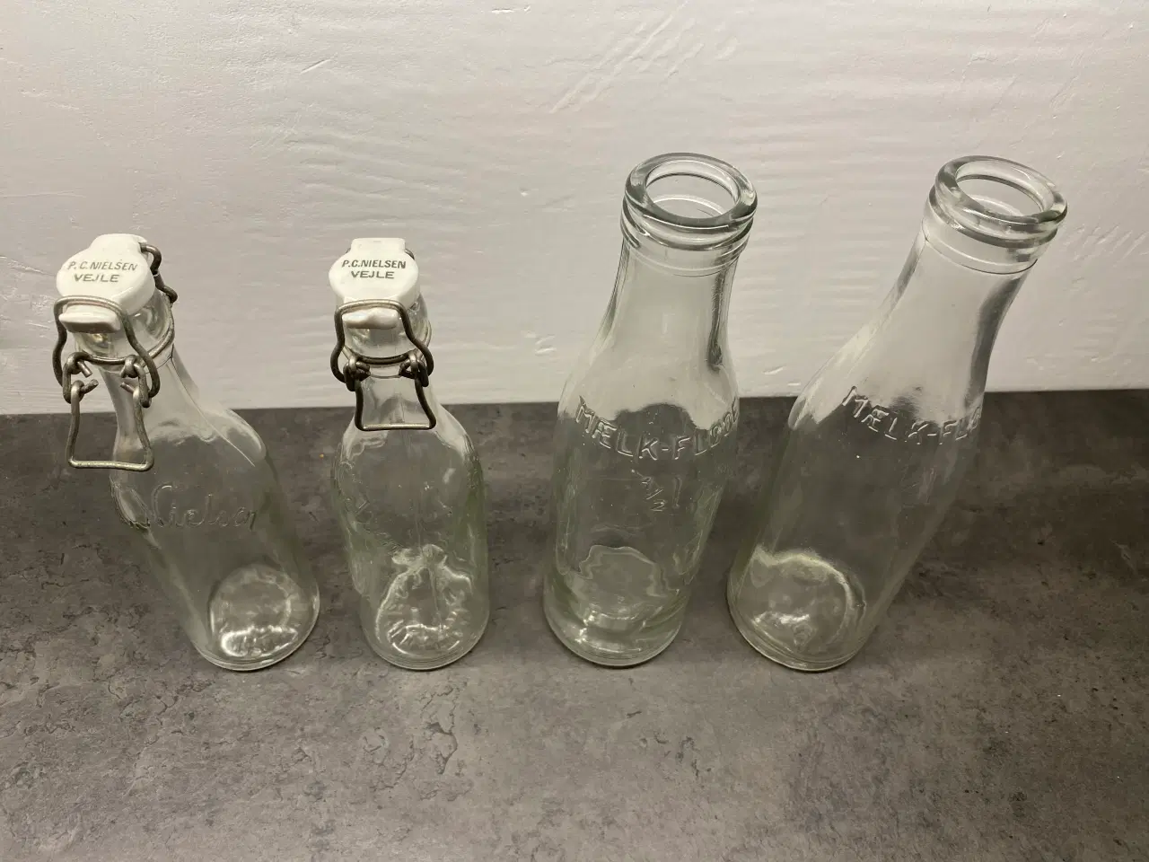 Billede 4 - 8 x Vintage Glas patentprop/patentflaske/mælkflask