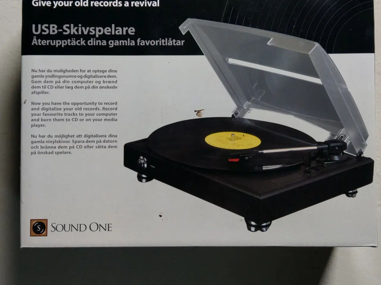 Billede 2 - Pladespiller med USB-stik SOUND ONE