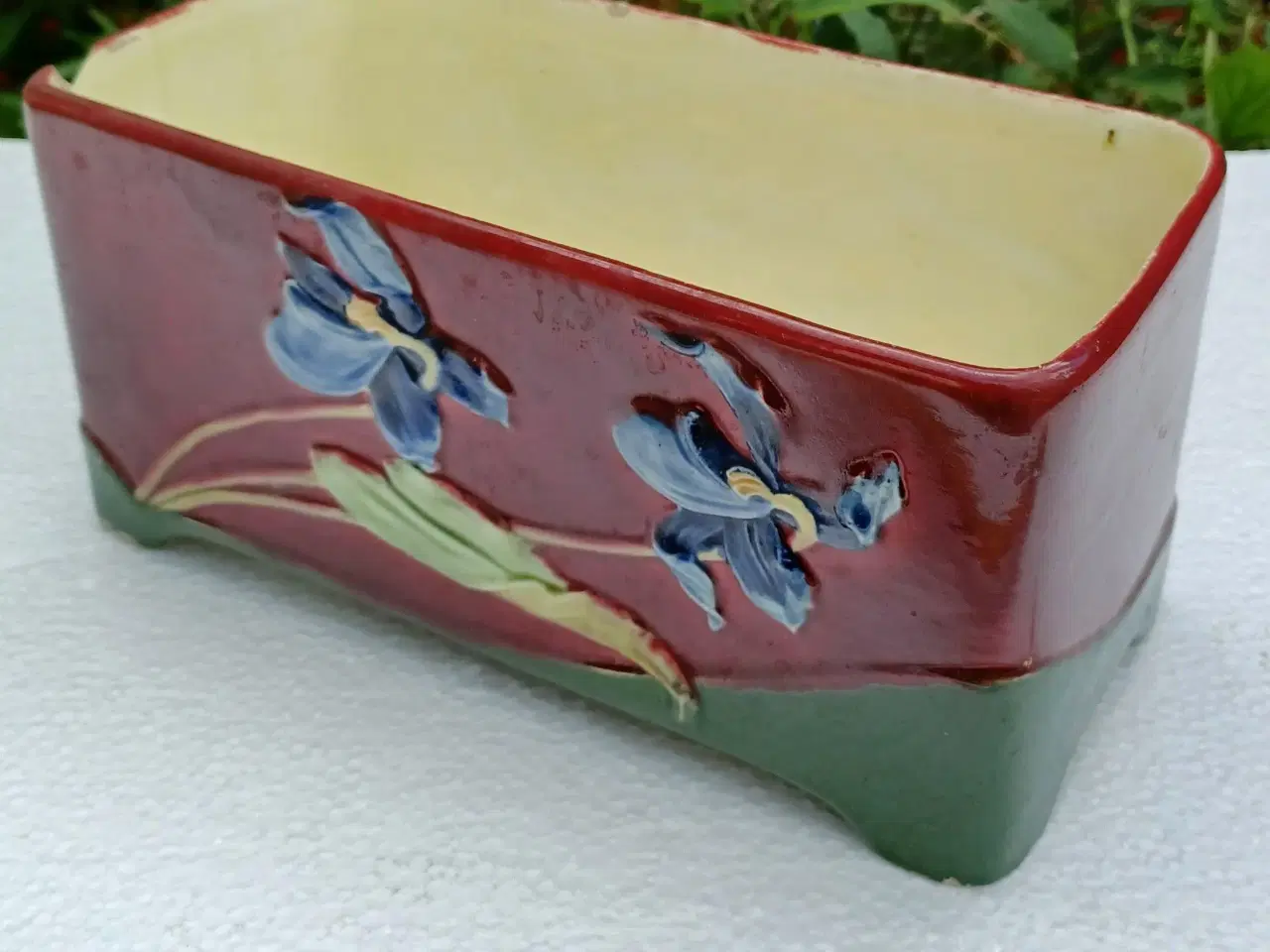 Billede 2 - Blomsterskjuler, majolica